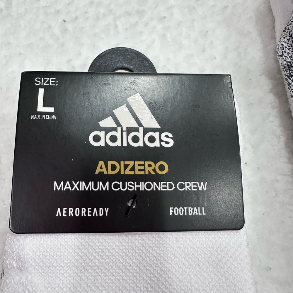 White Adidas Adizero Socks - Picture 6 of 8